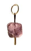 The Sword in the Stone Pendant, Amethyst and 14 kt. Gold