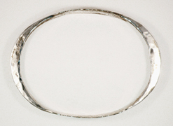 Hammered Oval Bracelet