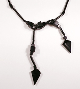 Black Onyx Lariat Necklace