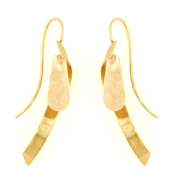 Feather Stone Drop Earring