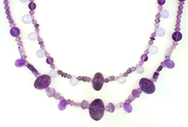 Two amethyst necklaces